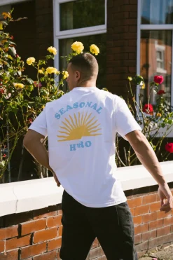 Seasonal Hero 'Morning Sun' Tee - White