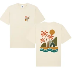 Seasonal Hero 'Palms' Tee - Natural