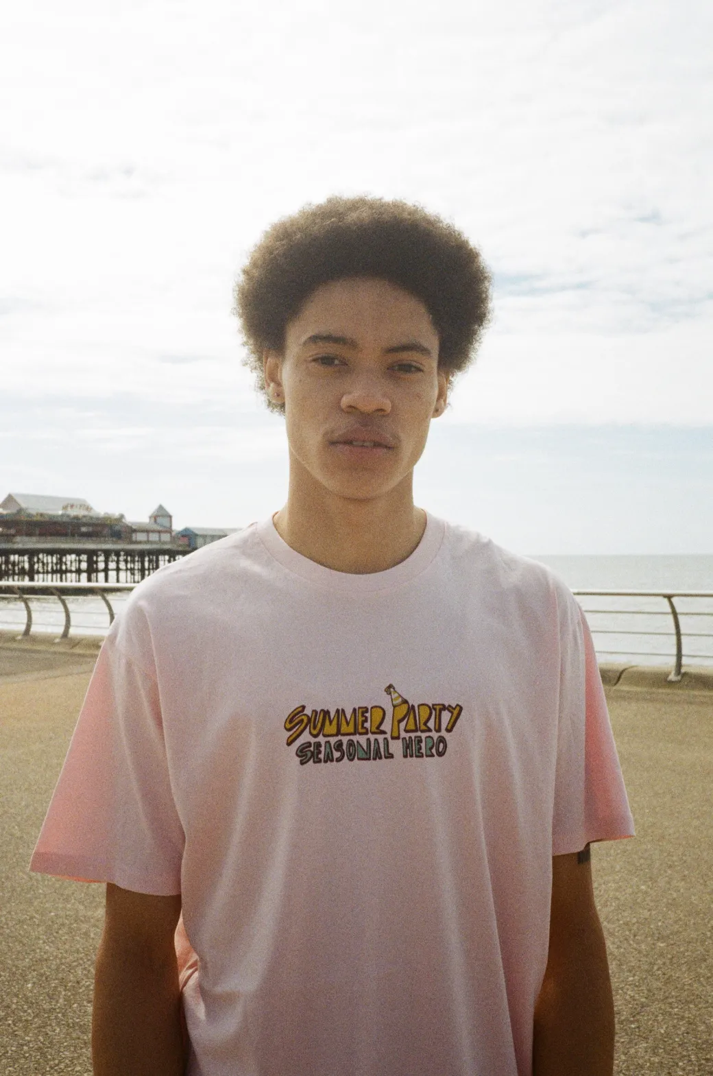 Seasonal Hero 'Summer Party' Tee - Pink