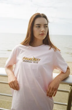 Seasonal Hero 'Summer Party' Tee - Pink