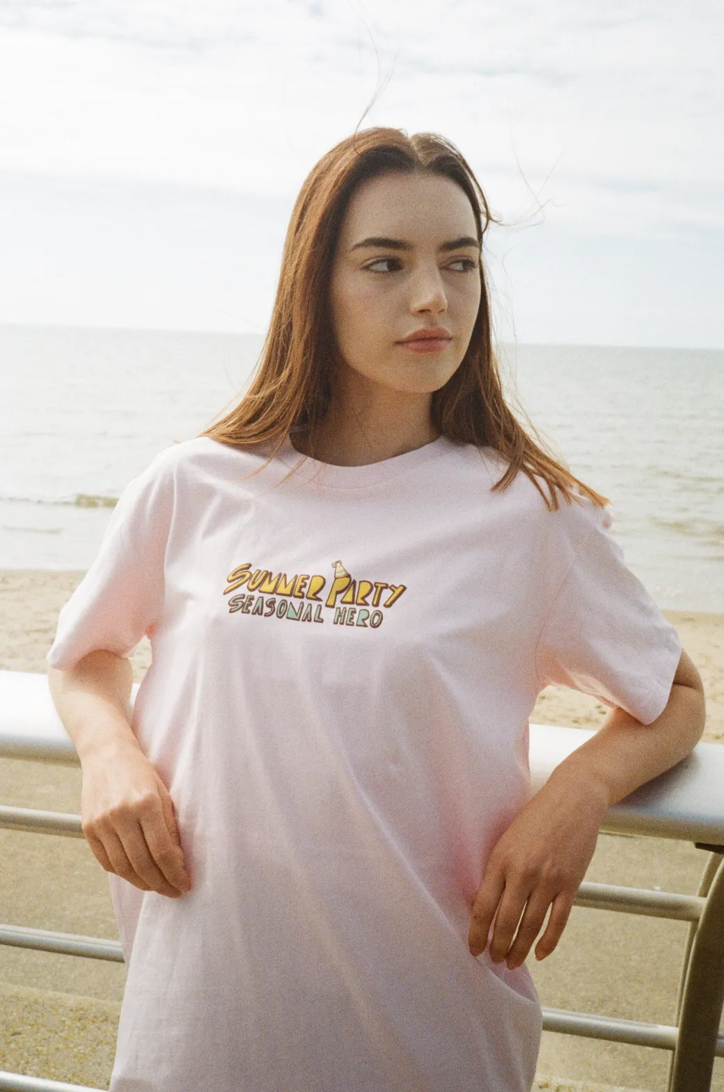 Seasonal Hero 'Summer Party' Tee - Pink