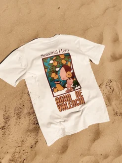 Seasonal Hero 'Valencia' Tee - Natural