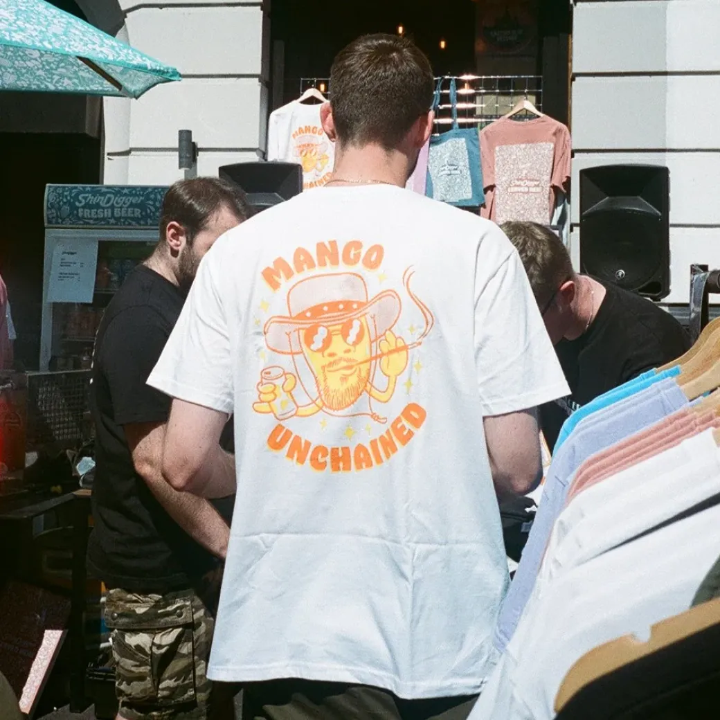 Shindigger X UN:IK 'Mango Unchained' Tee - White