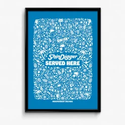 Shindigger X UN:IK 'Served Here' Print - Peach