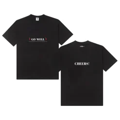 Tailenders 'Go Well' Tee - Black / White