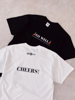 Tailenders 'Go Well' Tee - Black / White