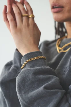 Thick Rope Bracelet - Gold