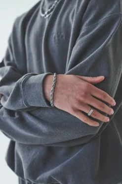 Thick Rope Bracelet - Silver