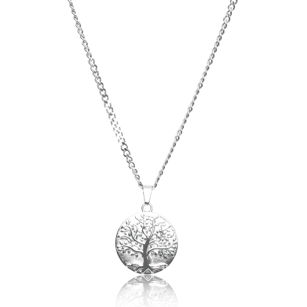 Tree of Life Pendant Necklace - Silver / Gold