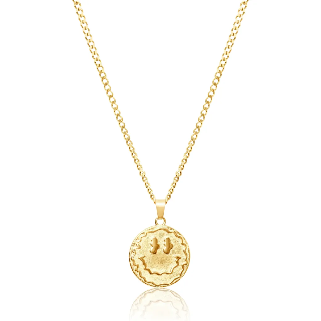 Trippy Pendant Necklace - Silver / Gold