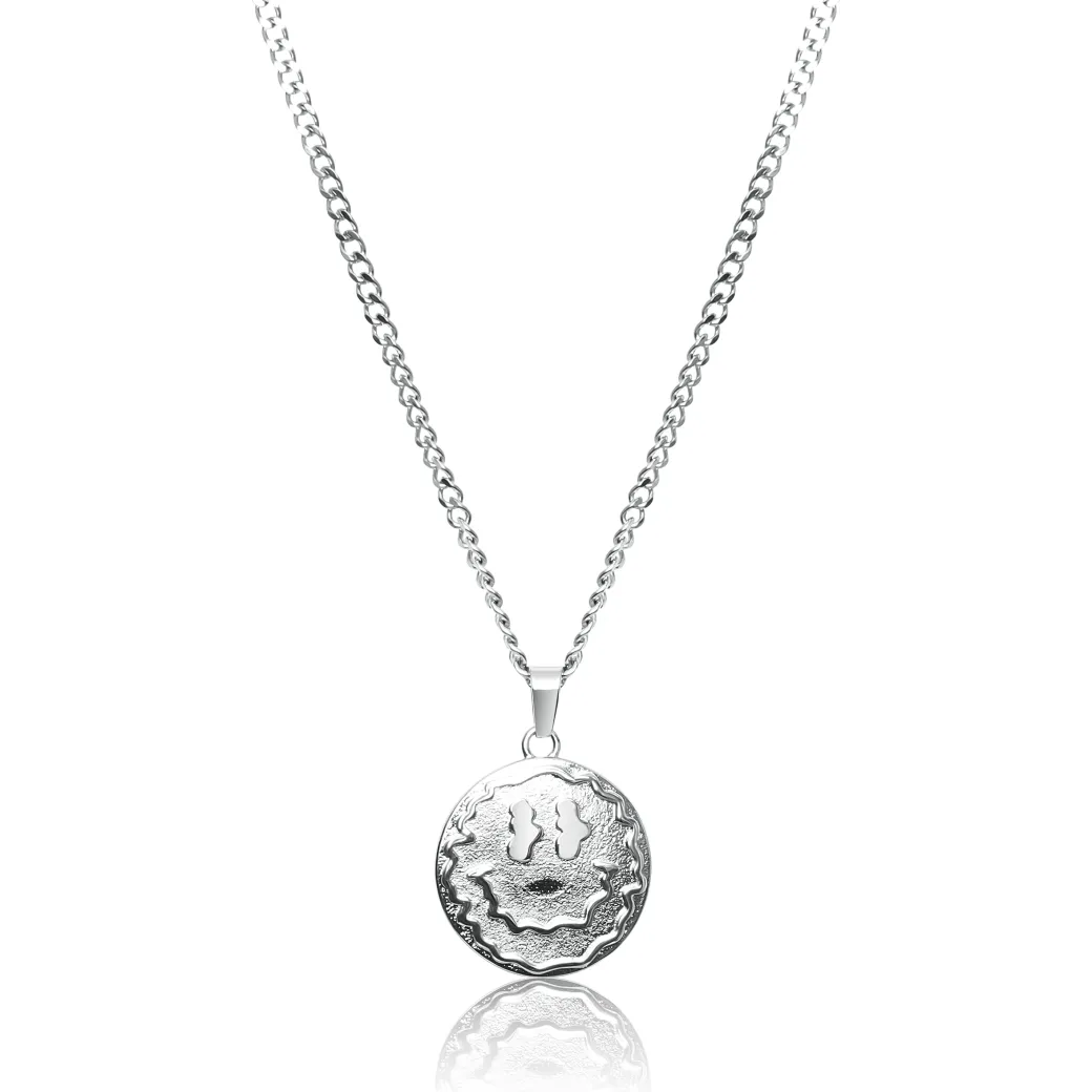 Trippy Pendant Necklace - Silver / Gold