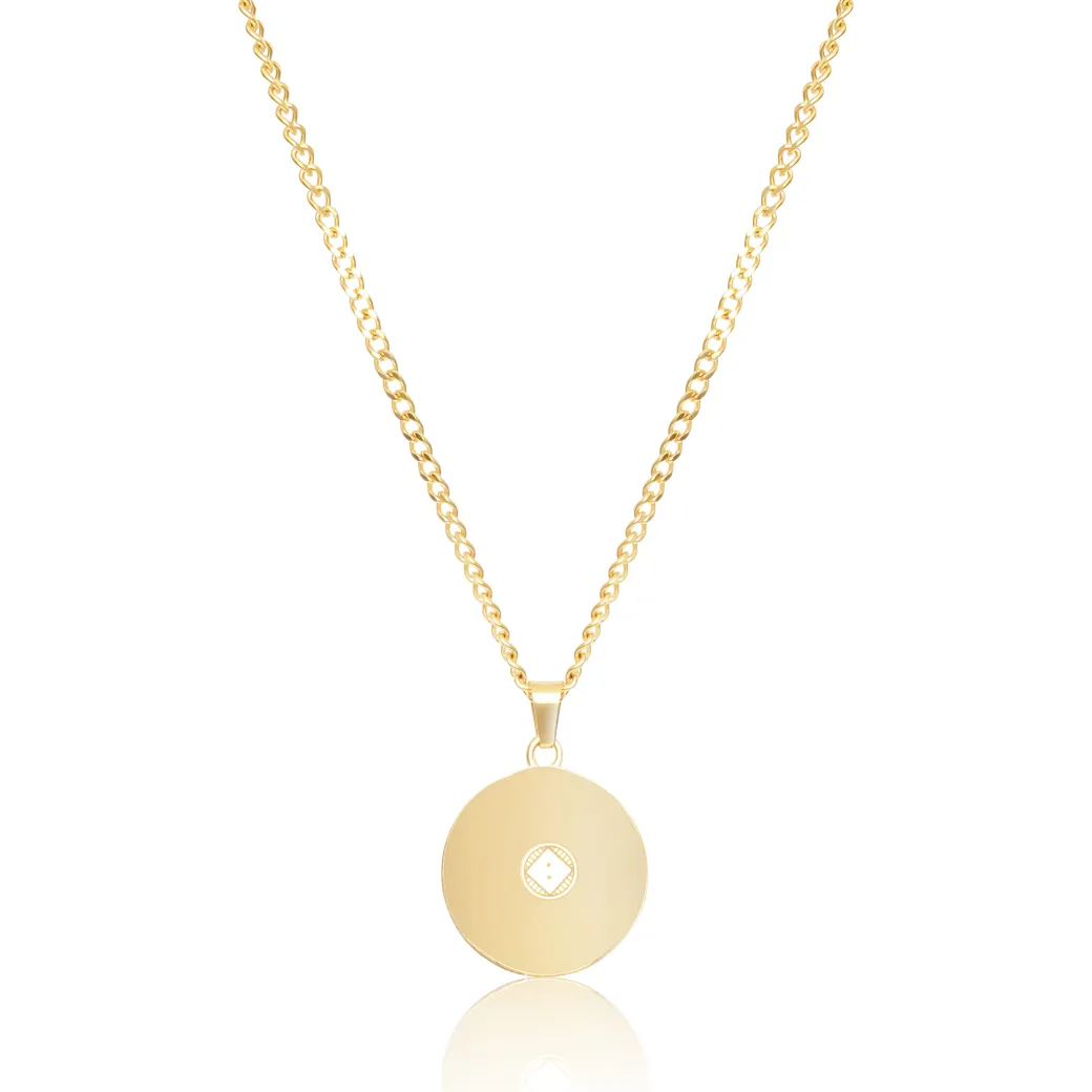 Trippy Pendant Necklace - Silver / Gold