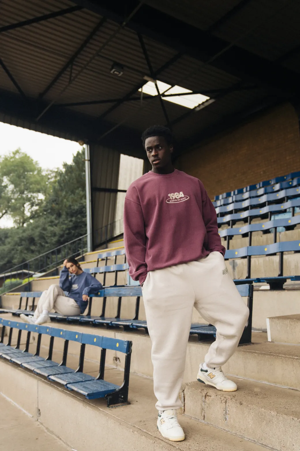 Vice 84 '1984 Disc' Embroidered Sweater - Vintage Washed Maroon