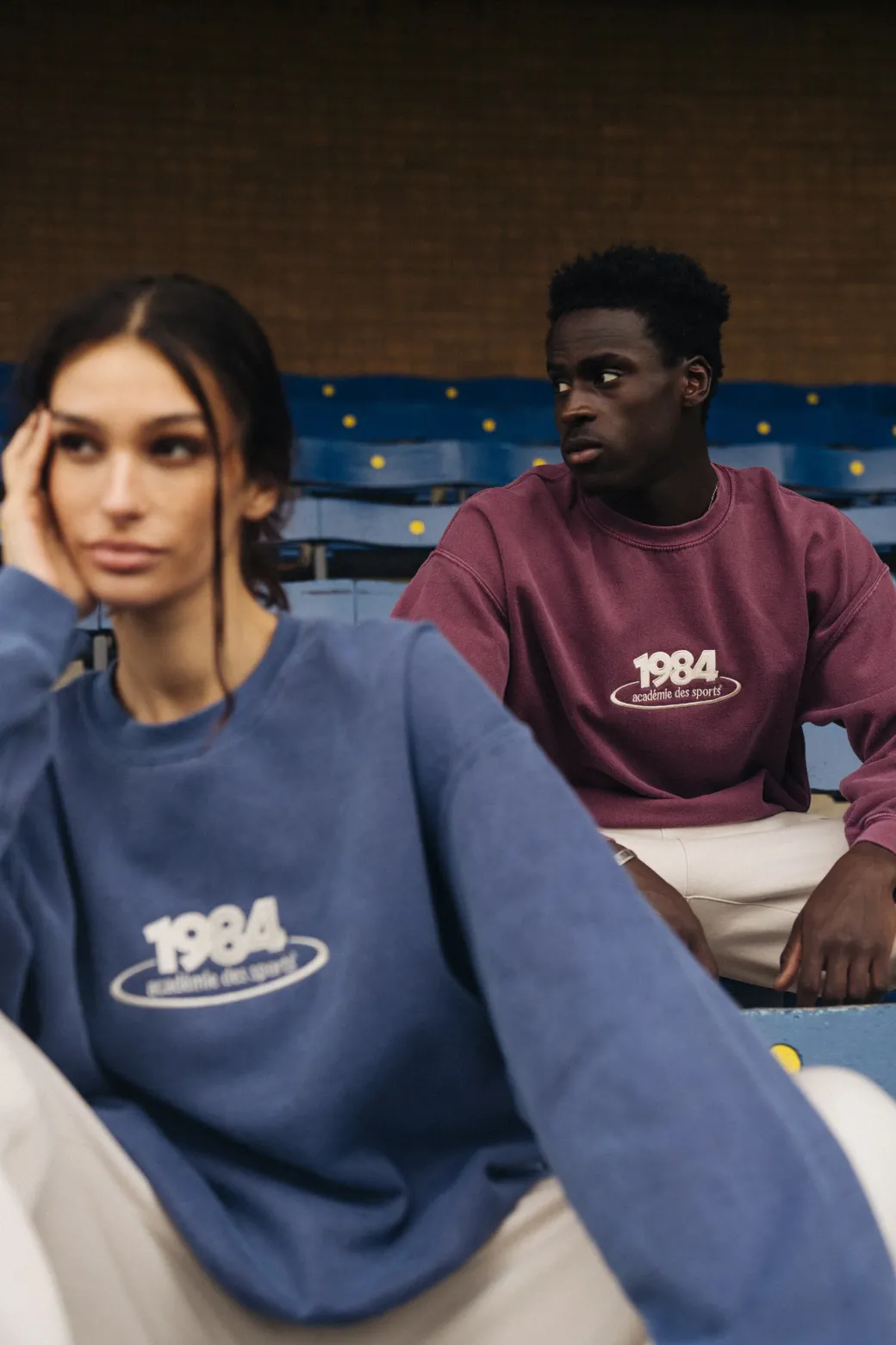 Vice 84 '1984 Disc' Embroidered Sweater - Vintage Washed Maroon