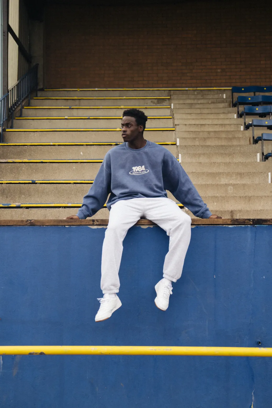 Vice 84 '1984 Disc' Embroidered Sweater - Vintage Washed Navy