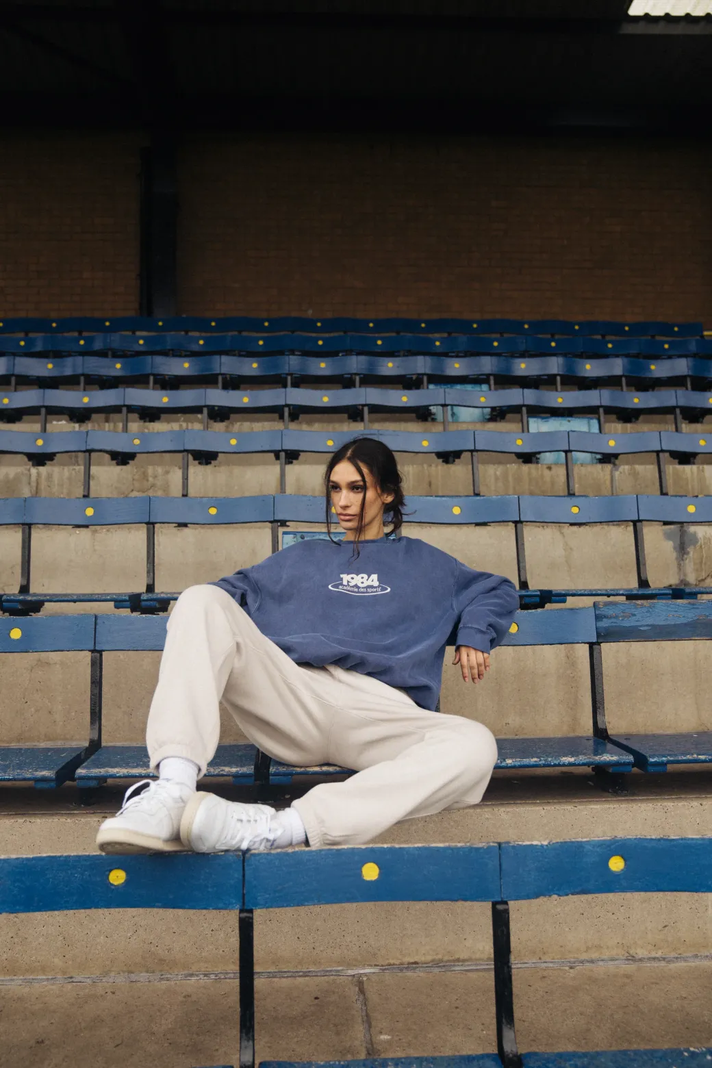 Vice 84 '1984 Disc' Embroidered Sweater - Vintage Washed Navy