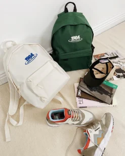 Vice 84 '1984' Embroidered Backpack - Ecru
