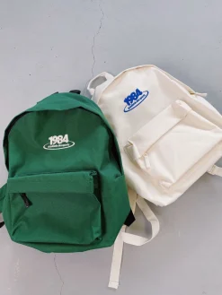 Vice 84 '1984' Embroidered Backpack - Ecru