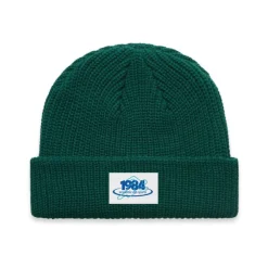 Vice 84 '1984' Ribbed Beanie - Jade Green