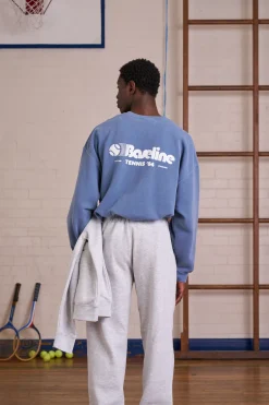 Vice 84 *10 Years Of* 'Baseline' Sweater - Vintage Washed Mid Blue