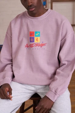 Vice 84 *10 Years Of* 'Sea Shapes' Sweater - Vintage Washed Mauve