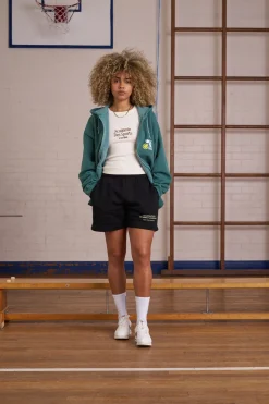 Vice 84 *10 Years Of* 'Tennis' Zip Up Vintage Washed Hoodie - Green