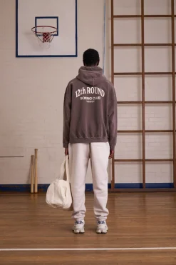 Vice 84 *10 Years Of* '12th Round' Hoodie - Vintage Washed Brown