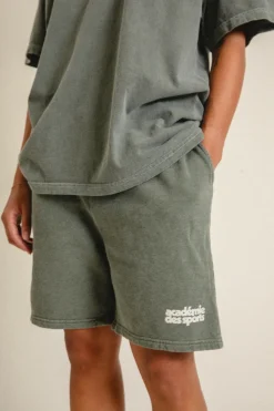 Vice 84 'Académie des Sports' Vintage Washed Shorts - Khaki