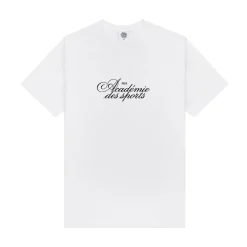 Vice 84 'Académie Des Sports Script' Tee - White