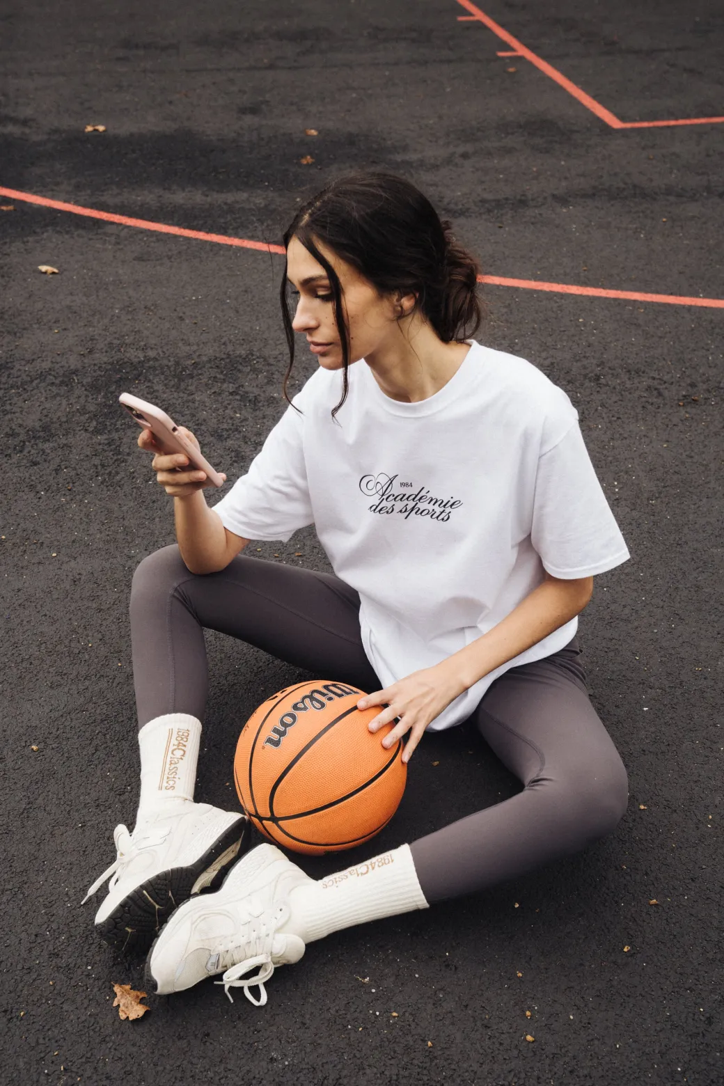 Vice 84 'Académie Des Sports Script' Tee - White