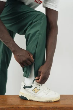 Vice 84 'Académie Des Sports Script' Nylon Trackpants - Green