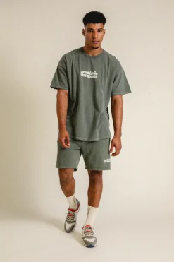 Vice 84 'Académie des Sports' Vintage Washed Tee - Khaki