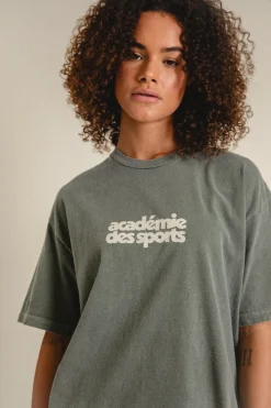 Vice 84 'Académie des Sports' Vintage Washed Tee - Khaki