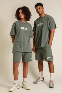 Vice 84 'Académie des Sports' Vintage Washed Tee - Khaki