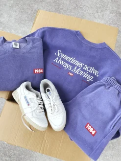 Vice 84 'Always Moving' Sweater & Jogger Set - Vintage Washed Violet