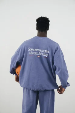 Vice 84 'Always Moving' Vintage Washed Sweater - Violet