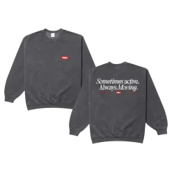 Vice 84 'Always Moving' Vintage Washed Sweater - Black