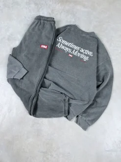 Vice 84 'Always Moving' Vintage Washed Sweater - Black