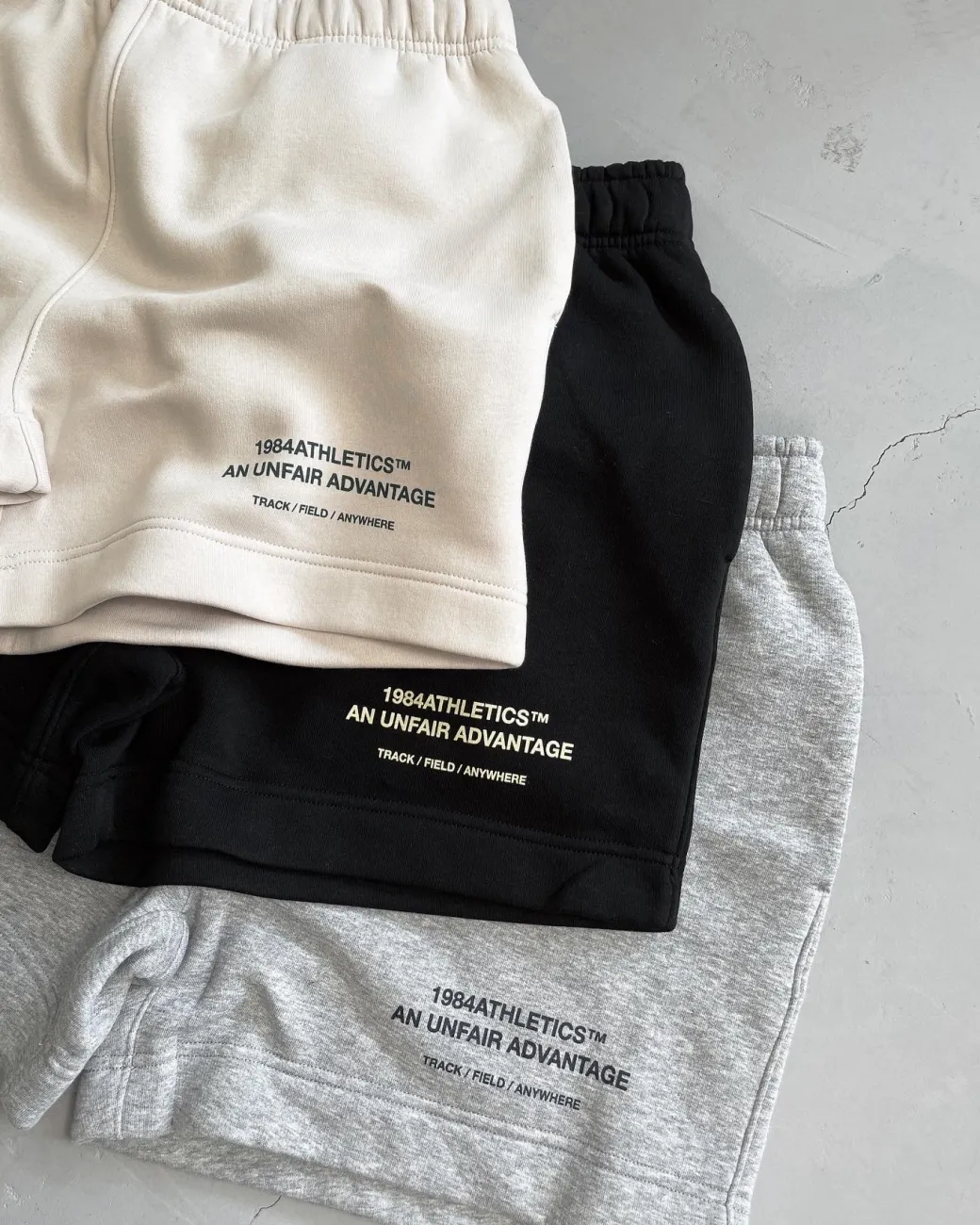 Vice 84 'Athletics' Jogger Shorts - Bone
