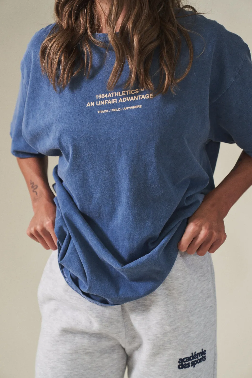 Vice 84 'Athletics' Vintage Washed Tee Twinpack - Pacific Blue/Army Green