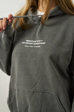 Vice 84 'Athletics' Vintage Washed Hoodie - Black