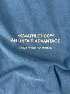 Vice 84 'Athletics' Vintage Washed Tee - Pacific Blue