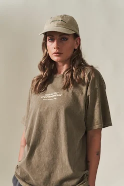 Vice 84 'Athletics' Vintage Washed Tee - Army Green