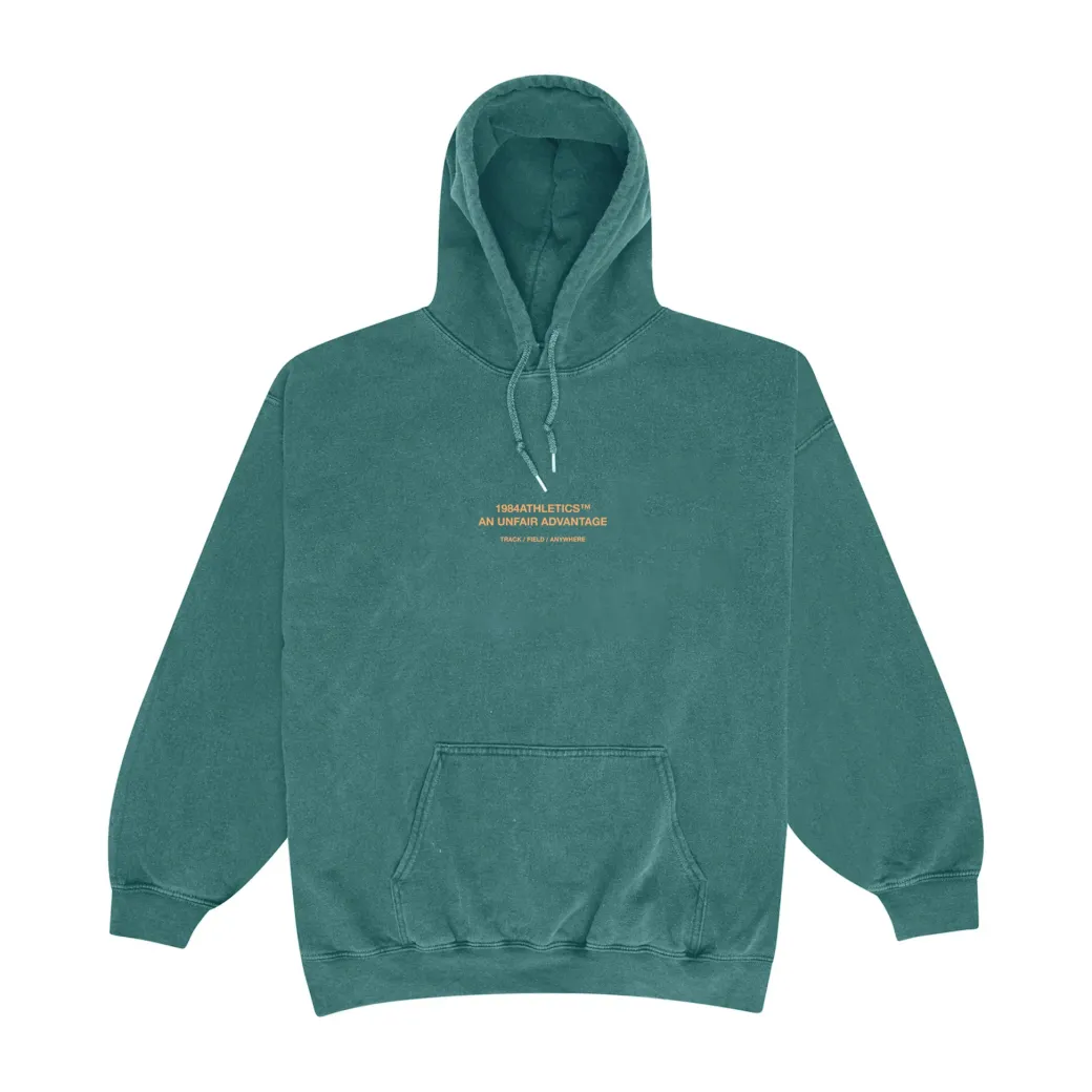 Vice 84 'Athletics' Vintage Washed Hoodie - Forest