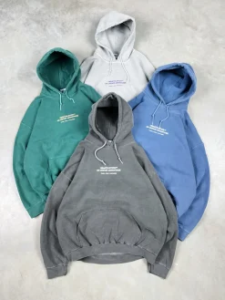 Vice 84 'Athletics' Vintage Washed Hoodie - Forest