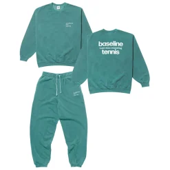 Vice 84 'Baseline' Sweater & Jogger Set - Vintage Washed Green