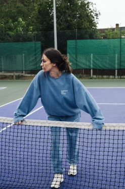 Vice 84 'Baseline' Sweater & Jogger Set - Vintage Washed Baby Blue