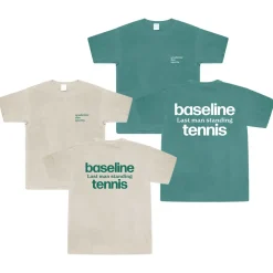 Vice 84 'Baseline' Washed Tees Twinpack - Green/Stone