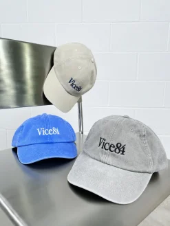 Vice 84 'Classic' Cap - Washed Blue