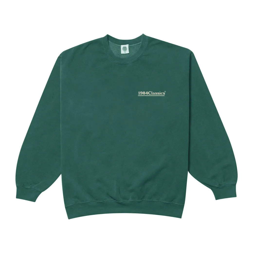 Vice 84 'Classics' Vintage Washed Sweater - Forest
